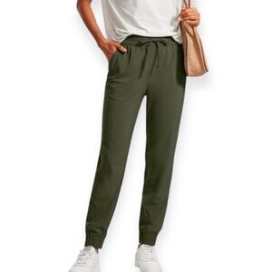 Lightweight Olive Green Jogger Pants